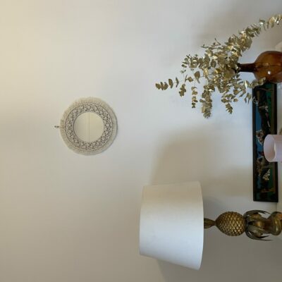 Miroir en macramé
