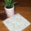 Grand mouchoir en coton Bio Gots double épaisseur de double gaze lavable réutilisable VIOLETTES (25 x 25 cm) Mouchoir alternatif très doux - mouchoir durable - hanckies