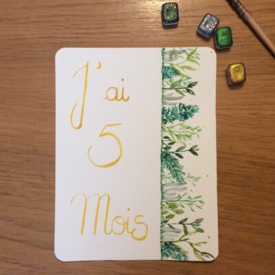 carte étape bébé mensuel