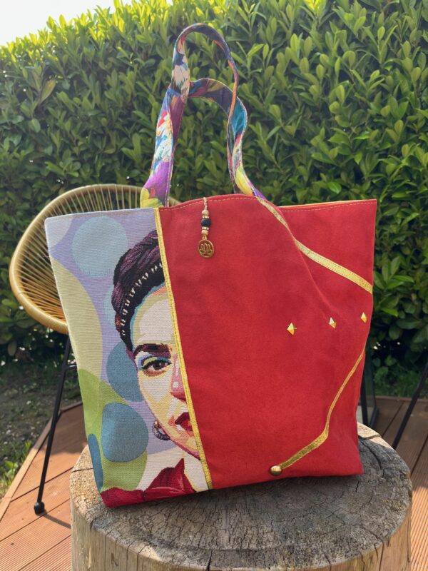 SAC CABAS FRIDA KAHLO - LEEOA - FAIT MAIN