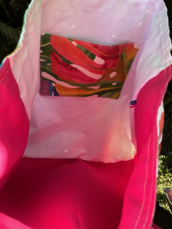 sac tote-bag tropical rose - LEELOA - fait main
