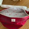 Sac banane velours rouge