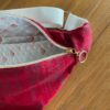 Sac banane velours rouge