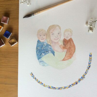 Aquarelle d'une photo