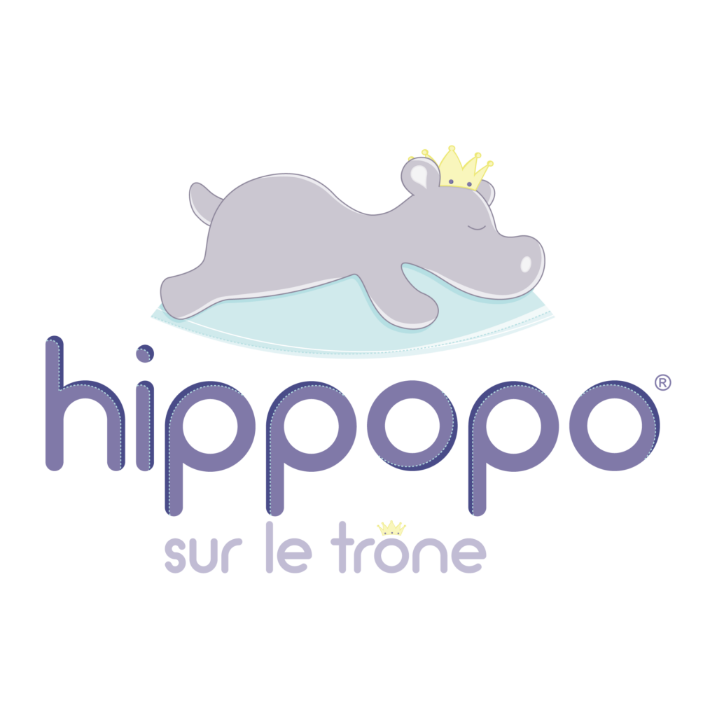 Logo hippopo sur le trone
