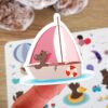 stickers hippopotame le voyage de Potam Hippopo sur le trone