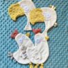 doudou plat perroquet poulette