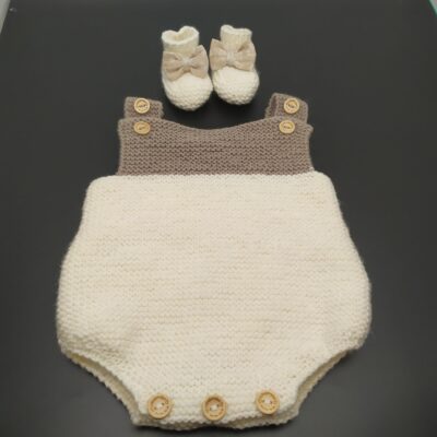 Barboteuse laine pour bébé