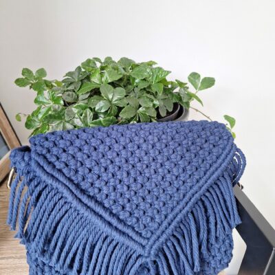 sac à mains bleu marine