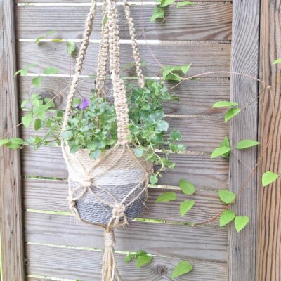 Suspension plante sisal naturel