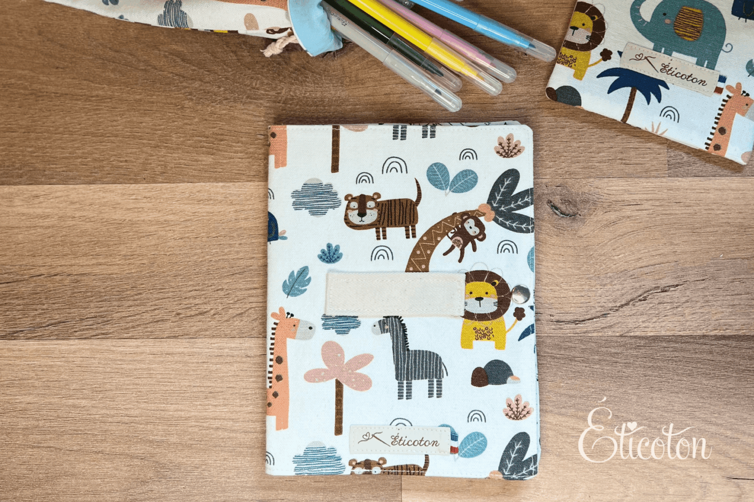 Cahier de coloriage lavable - Animaux de la jungle - Fait2mains