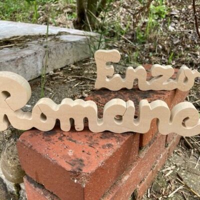 prénom en bois massif sur commande