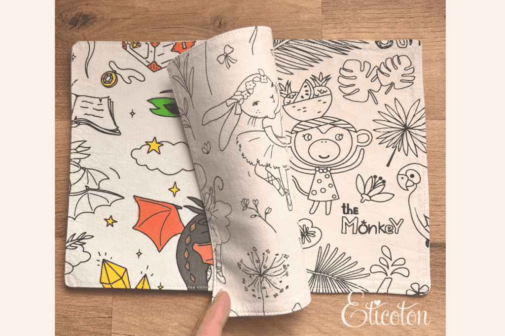 Cahier de coloriage lavable - Animaux de la jungle - Fait2mains