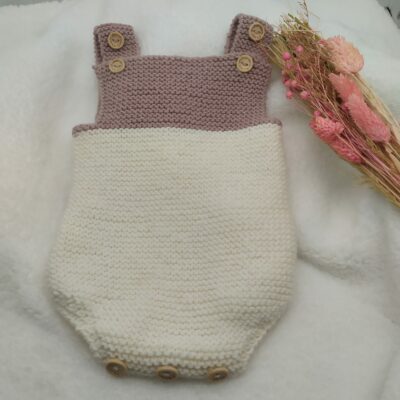 Barboteuse mérinos pour bébé