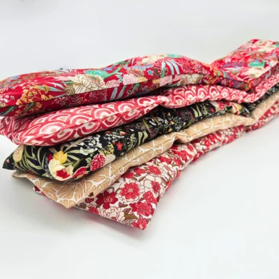 Bouillotte cervicale sèche déhoussable, grains de blé ou graines de lin BIO (Motifs 3)