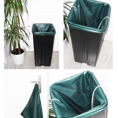 Sac poubelle lavable et réutilisable VERT FONCE (35 L)