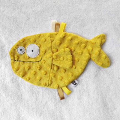 doudou plat poisson jaune