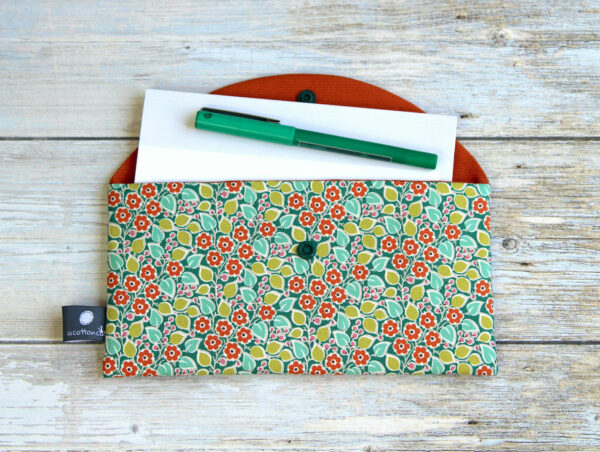 pochette porte chequier stylo