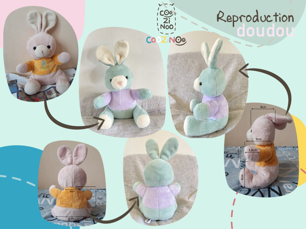 reproduction doudou lapin