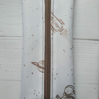 Trousse Plate Élastiquée Imperméable - Motif Espace, Fait Main