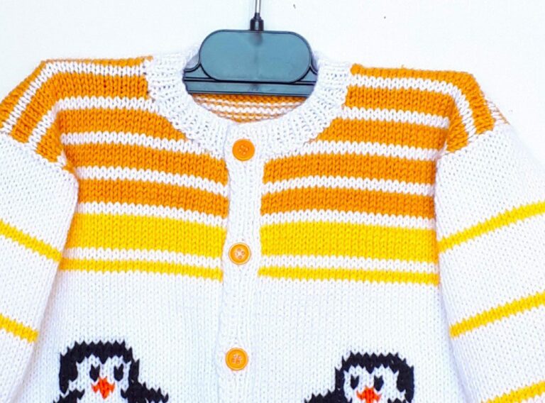 Pull Cardigan En Laine Pour Bébé Garçon – Manches Longues, Couleur Happy Cherry – Taille 1-2 Ans