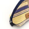 trousse demi-lune rayée espadrille