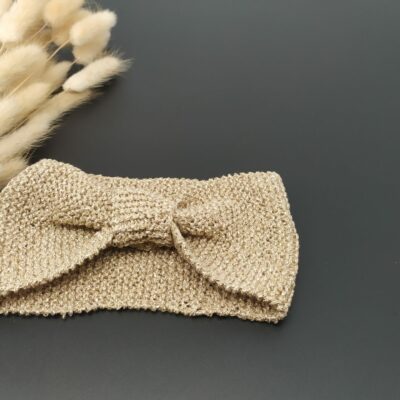 Bandeau coton doré fille