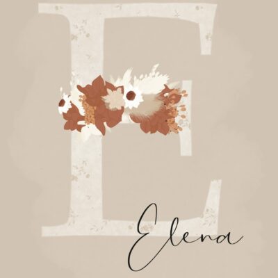 Affiche Leonore personnalisable | Illustration personnalisée | affiche enfant | cadeau naissance