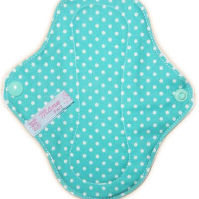 Protège-slip lavable PETITS POIS (MINI : 17 cm) - Zéro déchet - PSL - Protège-slip en coton ado fille femme - Hygiène intime féminine