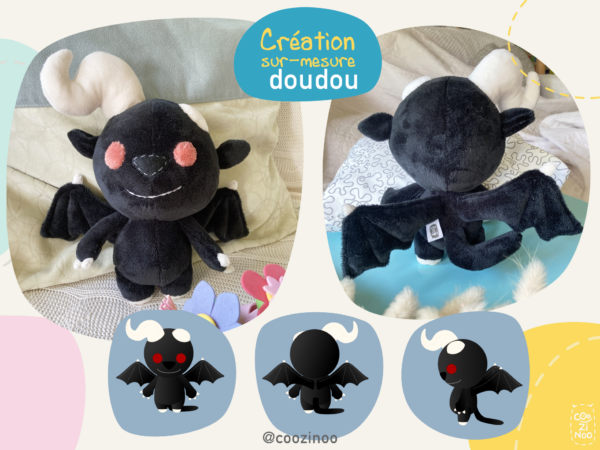 création de doudou sur-mesure - doudou manga Zodd