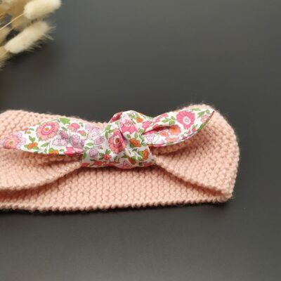 Bandeau laine avec noeud Liberty