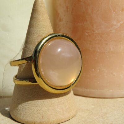 Bague Aglaé Quartz rose