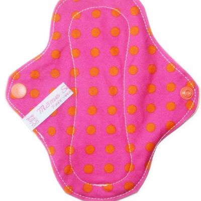 Protège-slip lavable PETITS POIS (MINI : 17 cm) - Zéro déchet - PSL - Protège-slip en coton ado fille femme - Hygiène intime féminine