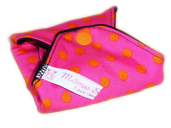 Serviette hygiénique lavable PINK (M : Flux moyens à normaux) - Zéro déchet - shl - serviette périodique ado fille femme - Hygiène intime féminine