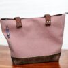 Sac cabas en toile vieux rose