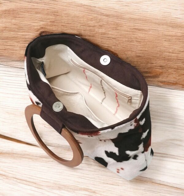 Sac fausse fourrure vache