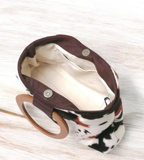 Sac fausse fourrure vache