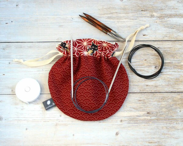 pochette cables tricot