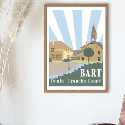 Poster encadré ville de BART