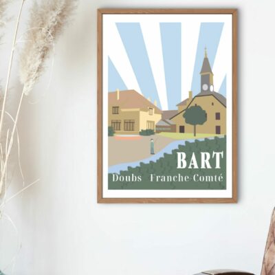 Poster encadré ville de BART