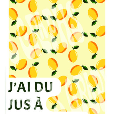 AFFICHE MOTIF citron