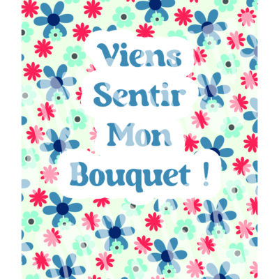 AFFICHE MOTIF fleur