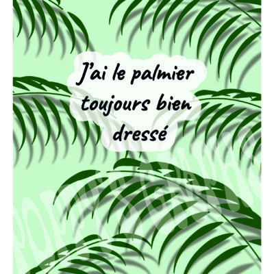 Affiche motif palmiers