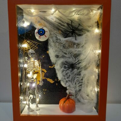 Vitrine HALLOWEEN squelette