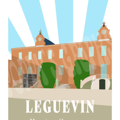 Affiche de la mairie de la ville de Leguevin