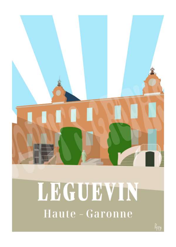 Affiche de la mairie de la ville de Leguevin