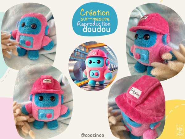 Création doudou robot sur-mesure