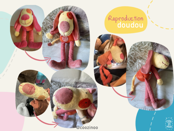 reproduction doudou chien perdu