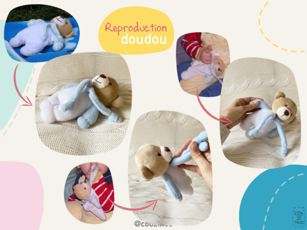 reproduction doudou d'enfance ourson