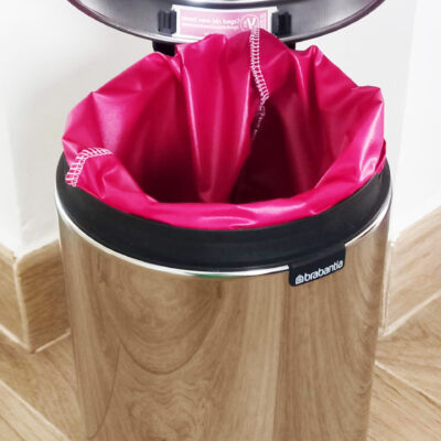 Sac poubelle lavable et réutilisable FUCHSIA (3 L) - Salle de bains - Cuisine